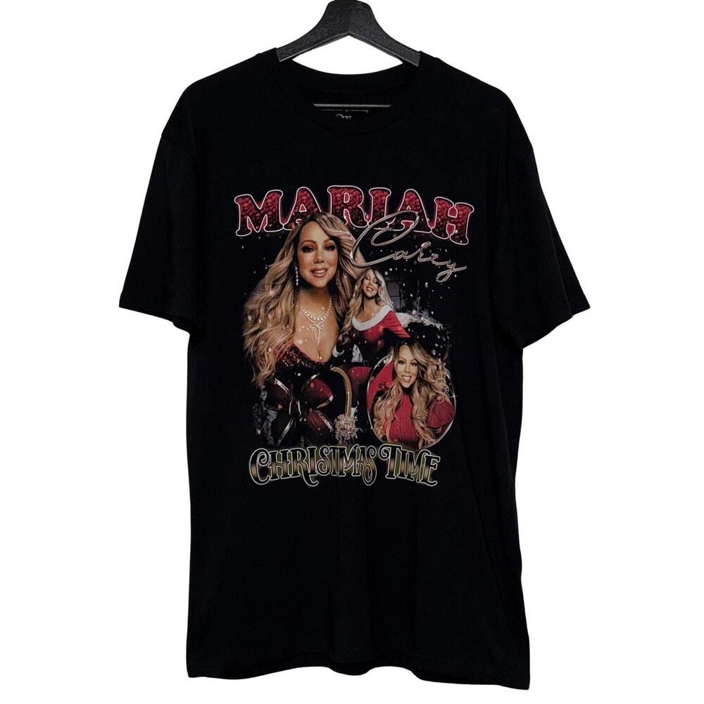 NWOT Official Mariah Carey Collage 2024 Tour Merch T-Shirt